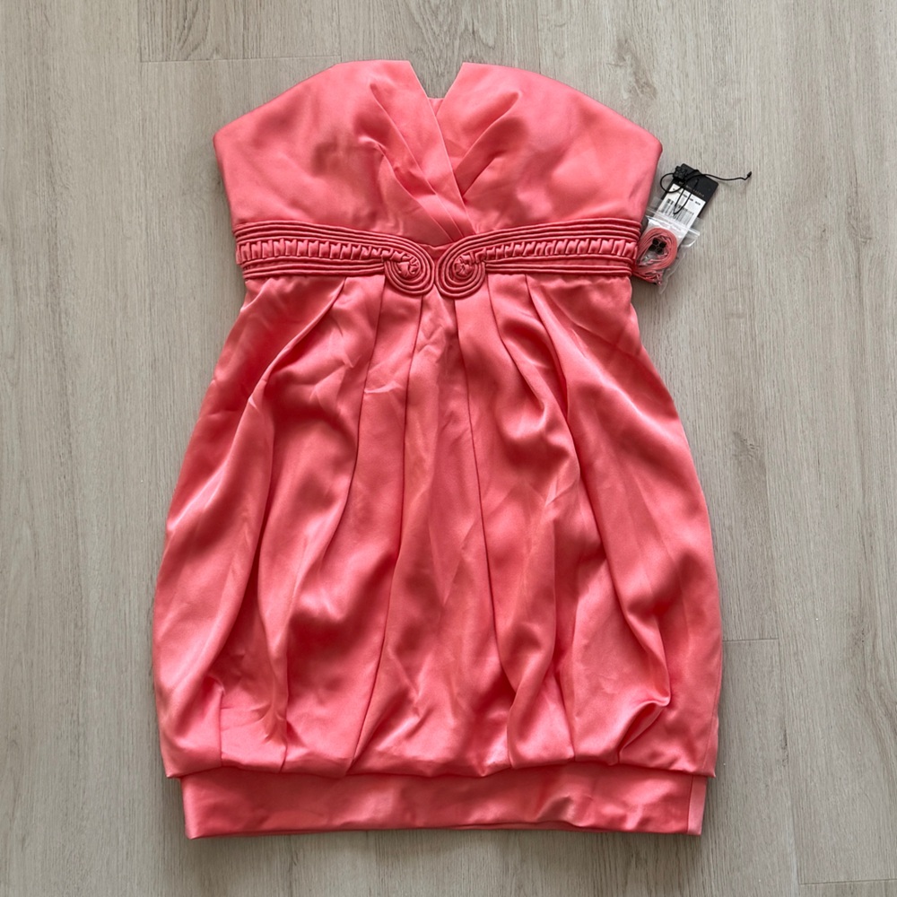 BCBG Bubble Mini Dress - Coral - Size 4